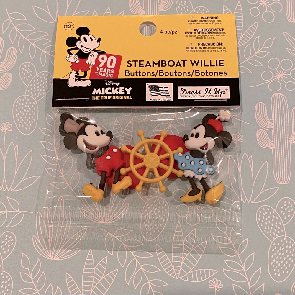 2 for $30 Steamboat Willie Buttons